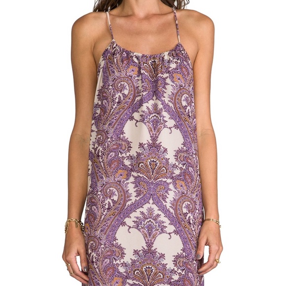 Revolve Sayrd Maxi Dress in Purple Paisley NWT - Picture 5 of 11
